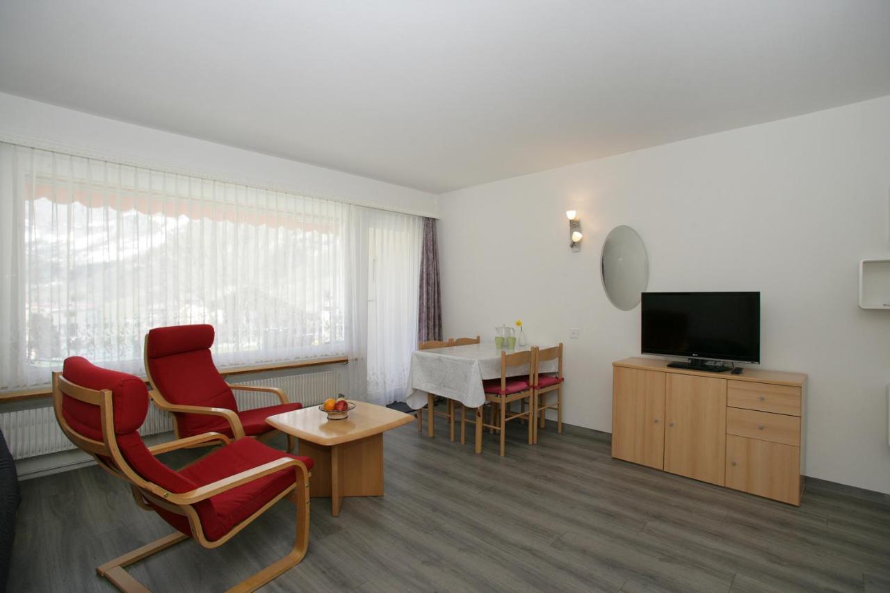 Apartments Haus Quelle Leukerbad Buitenkant foto