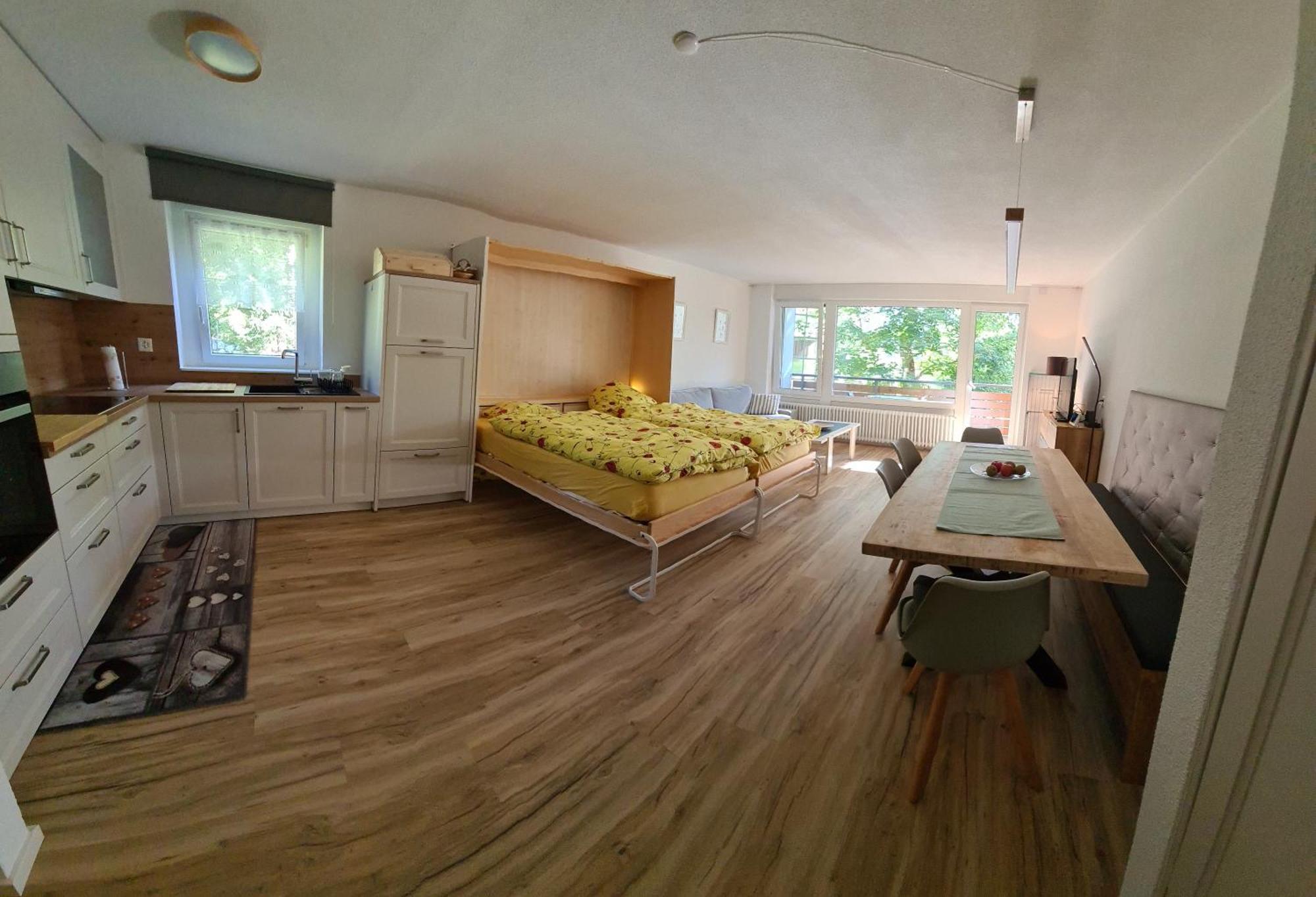 Apartments Haus Quelle Leukerbad Buitenkant foto